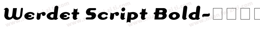 Werdet Script Bold字体转换